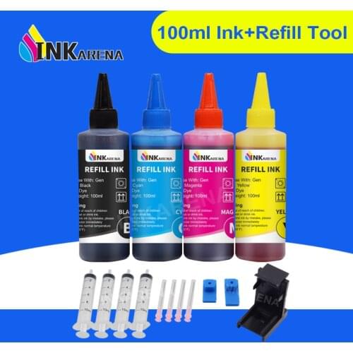 Universal 4 Color Dye Ink For HP,4 Color+100ML,for HP Premium Dye Ink,General for HP printer ink all models