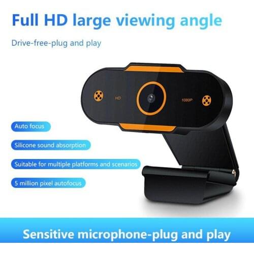 HD USB Webcam 1080P Web Camera for Live Broadcast Video Calling Home Conference Work