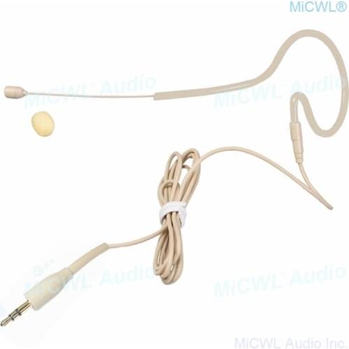 Skin color Single ear Headset Microphone Standard 3.5mm Jack Stereo for Computer Camera PC Wireless microfone MiCWL SE02