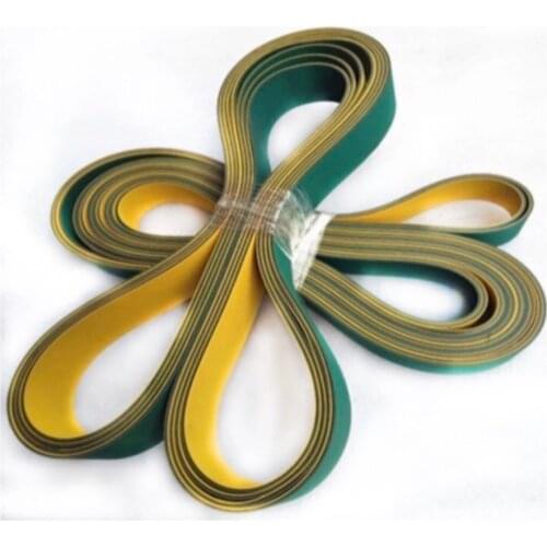 Yellow Green Nylon Sheet Baseband Flat Transmission Belt