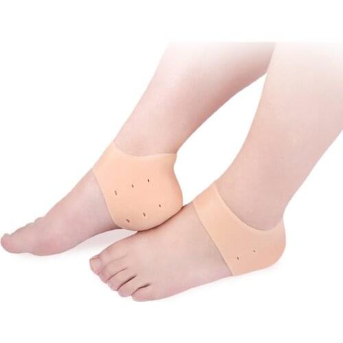 Women Silicone Anti-Cracking Heel Cover Relieve Heel Pain Moisturizing Training Dance Men Socks Dry Heel Cracked Foot Protection