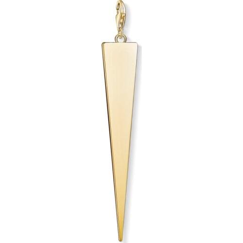 Gold Color Slender Triangle Charms Pendant Fit Bracelet Necklace Bag, Fashion Charm Fit DIY Jewelry Making Best Gift For Women