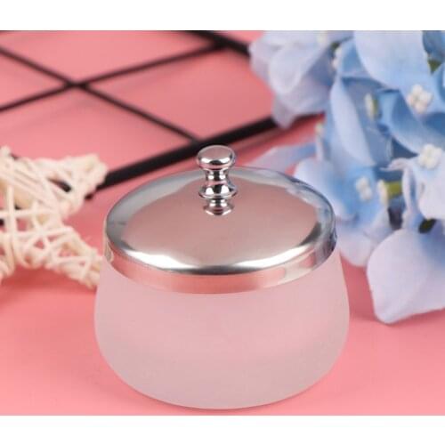 1PC Acrylic Powder Liquid Crystal Glass Acrylic Nail Cup Dappen Dish Lid Bowl Cup Holder Equipment Nail Tools