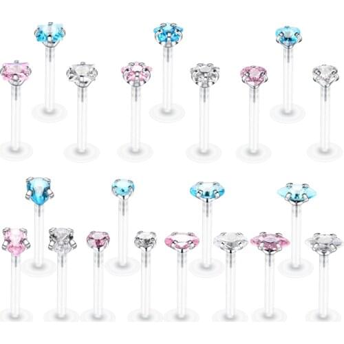 1PC Bioplast Labret Piercings Tragus Piercings Horse Eye Ellips Lip Rings Piercing Ear Cartilage Sexy Body Jewelry Piercings