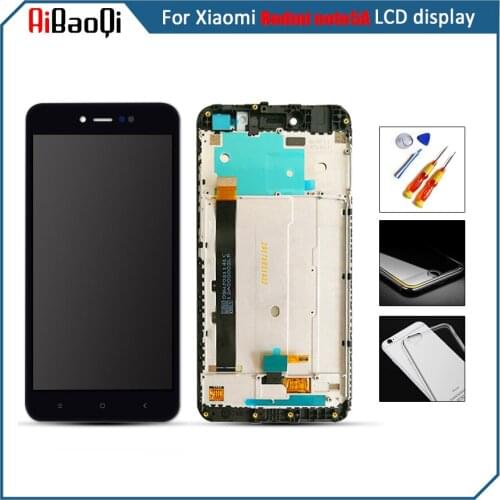 100% Test For Xiaomi Redmi Note 5A LCD Display Touch Screen Digitizer Assembly + frame Replacement For xiaomi note 5a prime/pro