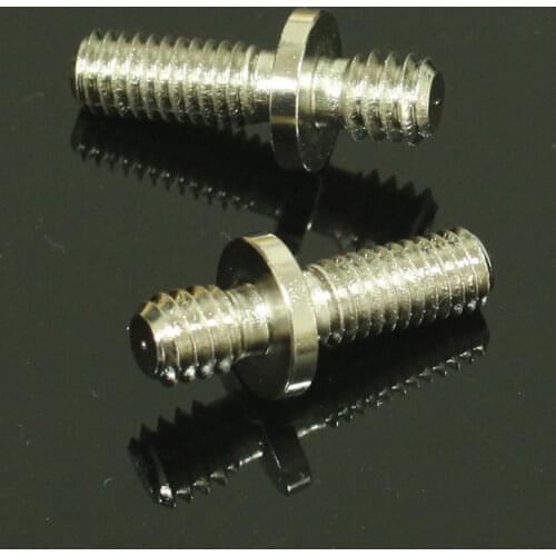 2pcs long 1/4" Male Threaded toM6 Male Threaded screw Adapter for tripod camera (pack of two)