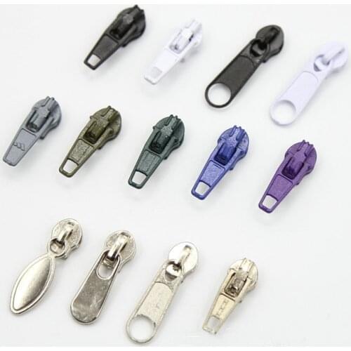 3# Nylon zipper puller silver DIY sewing Home textile Craft Bedding clothes Zipper head accessories 50pcs/lot