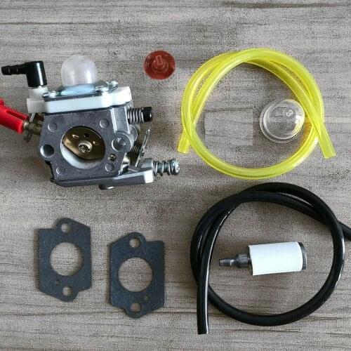 8pcs Gasket Carburetor Kit Fuel line Fuel Filter Primer Bulb Check Valve Lawn Mower Parts For WT997/WT668/ WT664 New