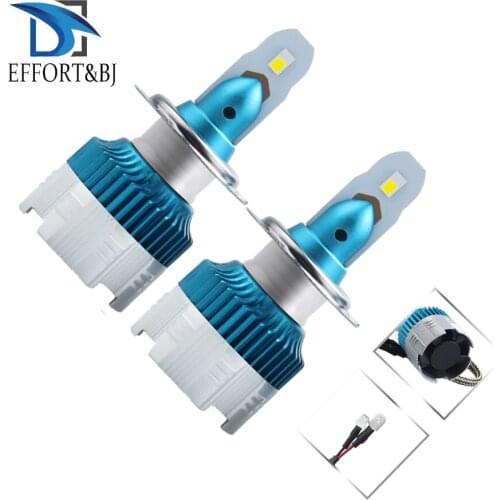 Effort&BJ Car Headlight H3 H7 LED Bulb H4 H8 9005 9006 880/H27 60W 6000LM 6000K MI Auto Headlamp