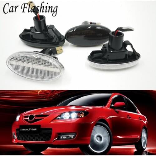 Car flashing 2 Pieces Car Led Dynamic Side Marker Turn Signal Light Sequential Blinker Light For MAZDA 3 For MAZDA 2 Mazda 5 MPV