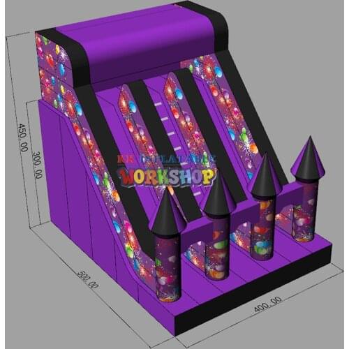 Birthday parties home use inflatable dry slide kids castle cheap
