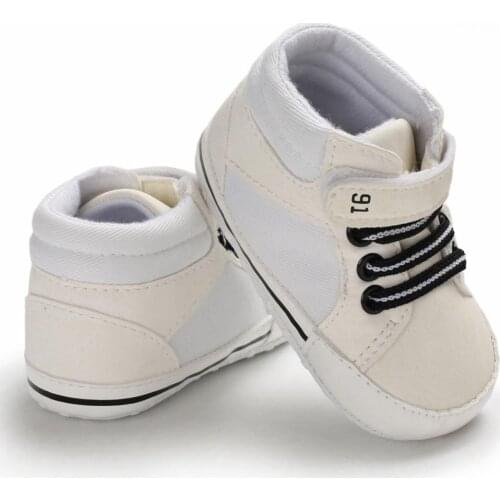 Baby Boys Breathable Mixed Color Design Anti-Slip Shoes Sneakers Toddler Soft Soled First Walkers 0-18M