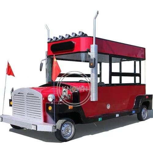 Electric outdoor fast food truck ice cream vending trailer kiosk cart in US