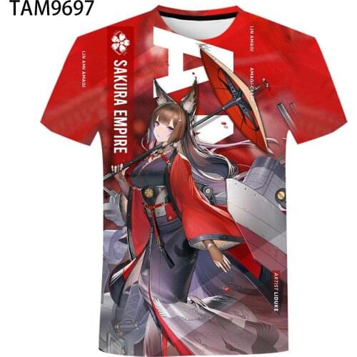 Japan Anime Girls 3D Printed Mens Womens T-Shirt Summer Thin Leisure Harajuku Style Young Couple Street Childrens Cute Top