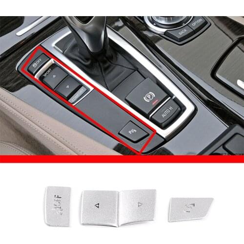 For BMW 5 Series F10 2011-2017 Aluminum alloy Car Central Control Driving Mode Button Decoration Stickers Car Accessories