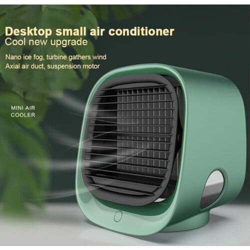 Yenvk Mini Air Cooler Portable Air Conditioner Desktop For Office Room With Water Tank Home 5v USB Charging Fan