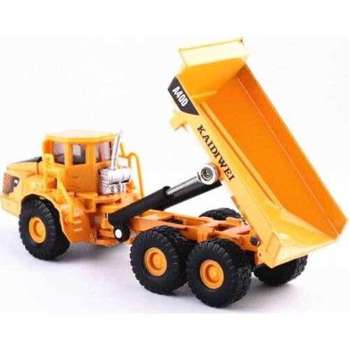 Alloy 1:87 Scale Dump Diecast Construction Vehicle Cars Lorry Toys Model Q6PD
