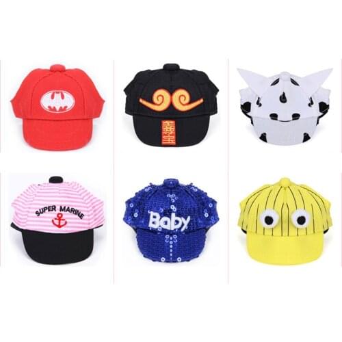 Cartoon Cute Dog Baseball Cap Dog Hat Visor Hat Outdoor Sport Sun Protection Sunbonnet Cat Sun Hat Pet Dress Up Supplies
