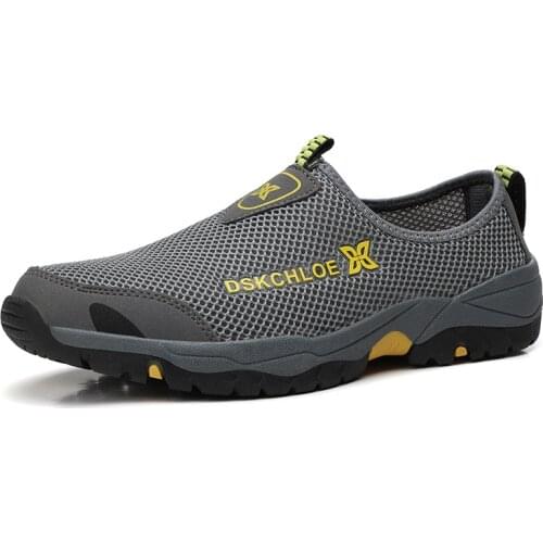 Summer Mesh Shoes Men Sneakers Plus Size Lightweight Breathable Walking Footwear 2020 New Slip-On Comfortable Casual Mens Shoes