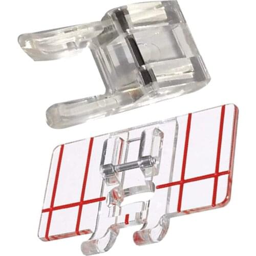 Top-Load Border Guide Presser Foot Open Toe Embroidery Foot for Brother Singer Janome Babylock and More Low Shank Sewing Machine
