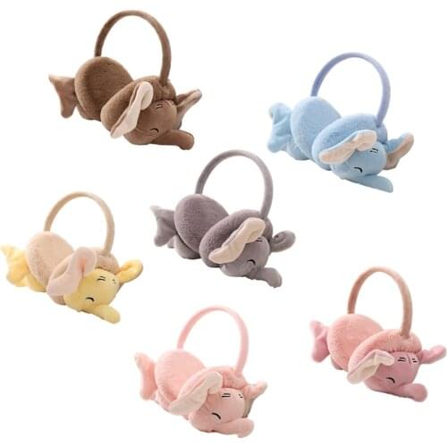 Cute Animal Earmuffs Ear Warmers Protector Fur Lovely Elephant Winter Warm Outdoor Ear Covers Headband Fur Earwarmer