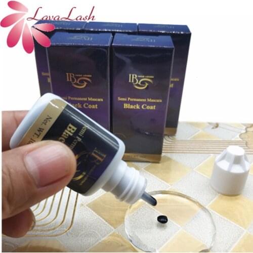 IB Ibeauty Black Coat for eyelash extensions Semi Permanent Mascara Korea 10ml False eyelashes glue Makeup tool Wholesale Lash