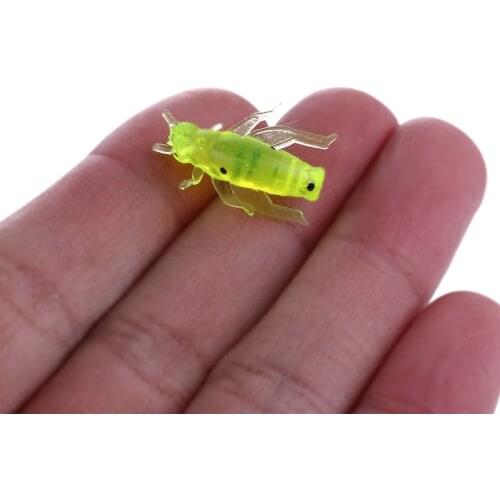 50PCS Lifelike Floating Larva Fishing Lure 25mm/0.6g Freshwater Wobblers for Artificial Silica Gel Soft Bait Carp Fishing Tackle
