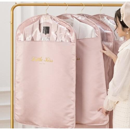Clothes Duseproof Cover Garment Protector Suit Coat Dust Cover Home Storage Bag Transparent Foldable Hanging Organizer