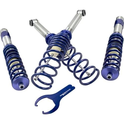 For BMW 5 Series E39 Saloon 1995-2003 4pcs Full Coilovers adjustable Front Rear Coilover Spring Suspension