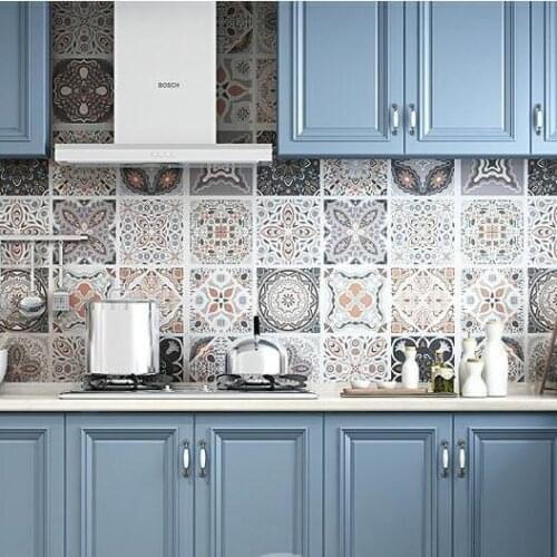 Self-adhesive anti-oil kitchen stickers, waterproof and high temperature resistant, beautify the wall with strong adhesion