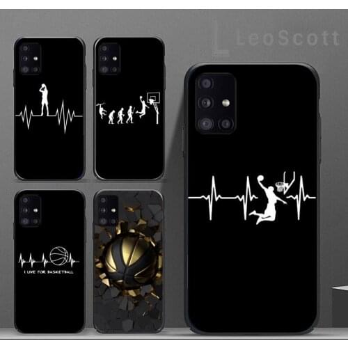 Sport Love Basketball Texture Phone Case For Samsung S6 S7 edge S8 S9 S10 e plus A10 A50 A70 note8 J7 2017