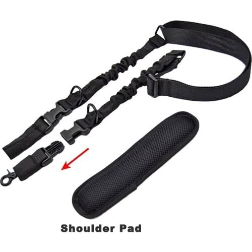 Tactical 2 Point Rifle Sling Gun Strap with Shoulder Pad Adjustable Two Point Sling Hunting Gun Accessories