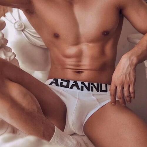 6 Colors Cotton Men Underwear Brief Breathable Shorts Underpants Sexy U Convex Pouch Male Panties Comfortable Mens Briefs Slip