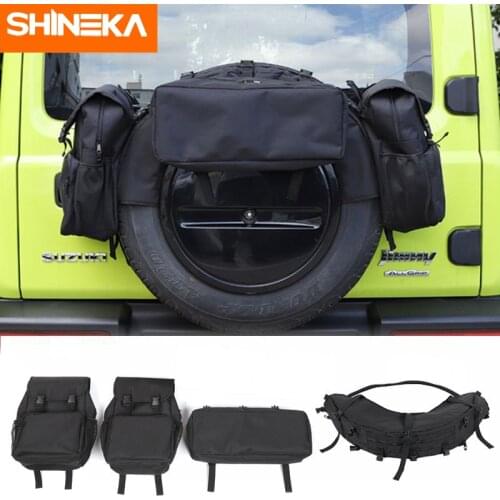 Stowing Tidying For Suzuki Jimny JB43 JB64 JB74 2019+ Spare Tire Storage Bag Cargo Organizer Bags Accessories For Jimny2019 2020