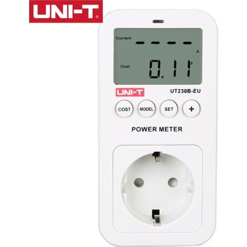 UNI-T UT230B-EU Power Socket 1-3680W 0A-16A Real-Time Onitoring Electrical Equipment Voltage Current Time and power Consumption