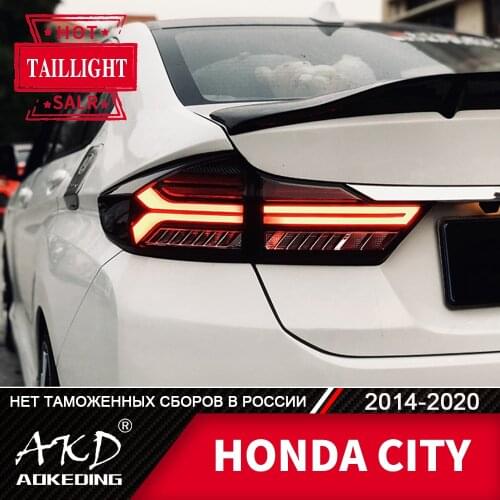 Tail Lamp For Car Honda CITY 2014-2020 LED Tail Lights Fog Lights Daytime Running Lights DRL Tuning Cars Car Accessories