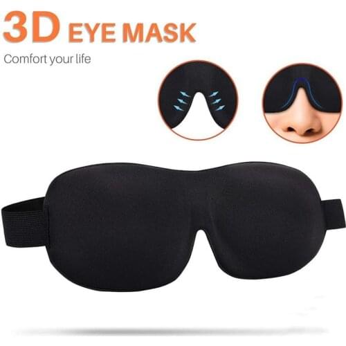 1pc 3d Shading Blindfold Portable Travel Sleeping Soft Eyeshade Cover Shade Women Men Eyepatch Eye Sleeping Health Care Mask New