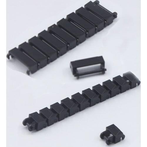 100 Pcs MOC Tank Track Treads Chain Links Technic Gears Vehicles Tractor Bulldozer Truck Model Building Block Toys X380