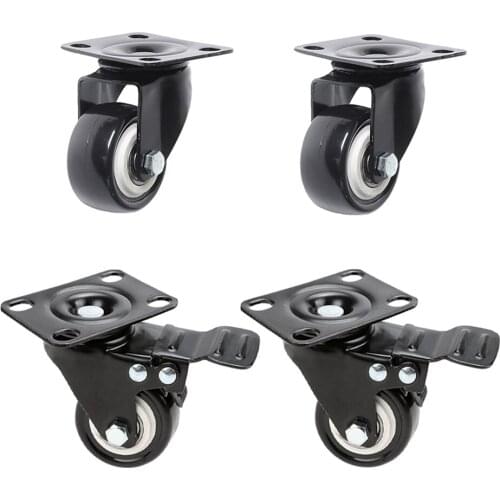 2 Inch 360 Degree Swivel Caster Wheels, No noise Wheels Heavy Duty Caster For Carts Workbench (Pack of 4)