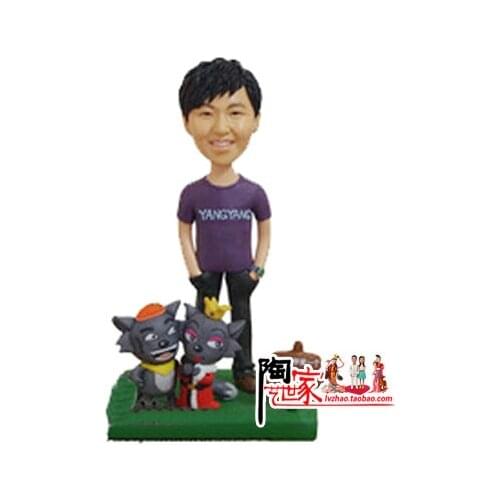 2019 New Brinquedos Toys Anime Minions free Shipping Custom Birthday Gift Statue Polymer Clay Dolls Figurine Statues Holiday