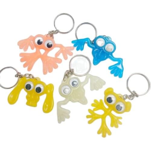 50 Pc E648 Key Chain with Glow in Dark Monster Halloween Loot Favour Pinata School Bag Filler Birthday Party Favors Gift Novelty