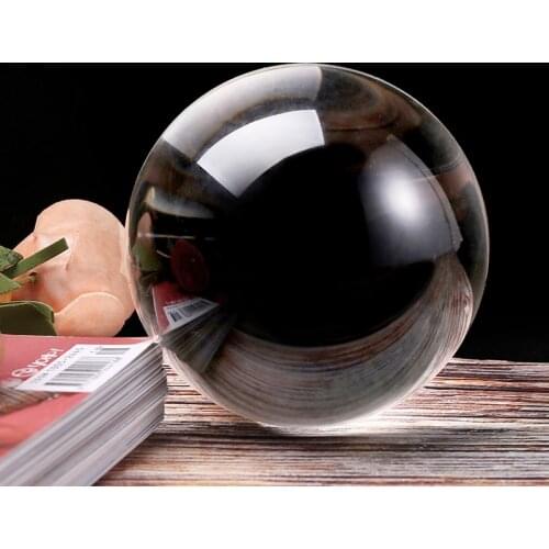 60/100MM Photography Crystal Ball Ornament FengShui Globe Divination Quartz Magic Glass Ball Home Decor Sphere bola de cristal