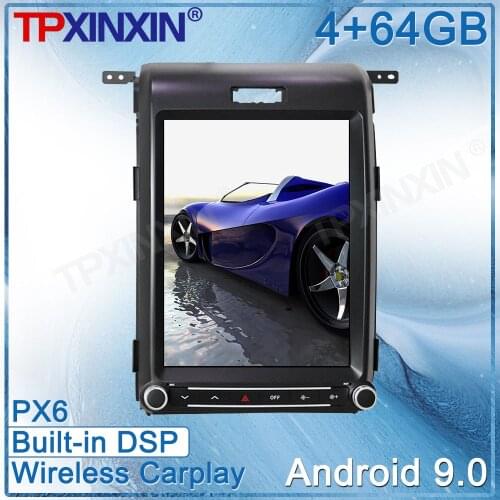 For F150 2008 2009 2010 -2014 Tesla Styel Android 9.0 Car DVD Screen GPS Navigation Radio Multimedia Palyer Head Unit Recorder