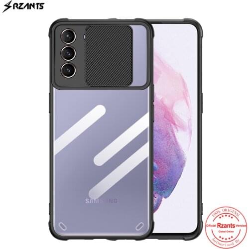 Rzants For Samsung Galaxy S21 S21 Plus S21 Ultra Phone Case Soft [Lens Protect] Hybrid Slim Crystal Clear Cover Double Casing