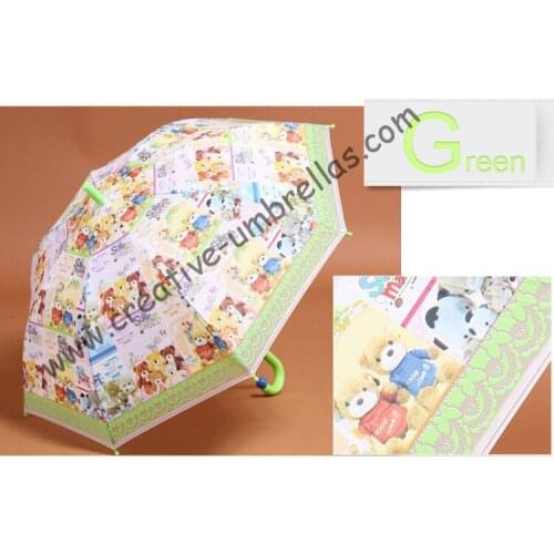 Children umbrella,kid EVA umbrella--Little bear,auto open.8mm metal shaft and fiberglass ribs,safe open kid umbrellas,universal