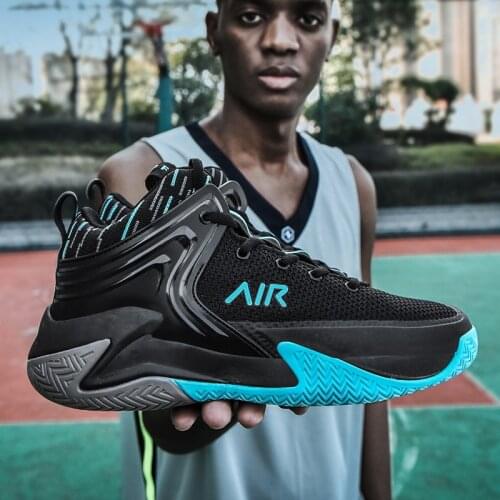 Fashion Gray Lover Basketball Shoes Men Sports Shoes Breathable High Top Basket Trainers Shoes Men Zapatillas Deportivas Hombre