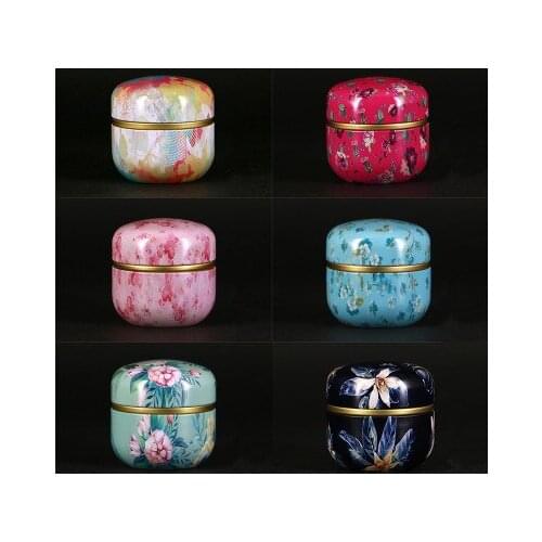50ml Japanese style Kitchen Tea Box Jar Storage Holder Sweetmeats Candies Cans Teaware Tea Caddies tin containers storage box