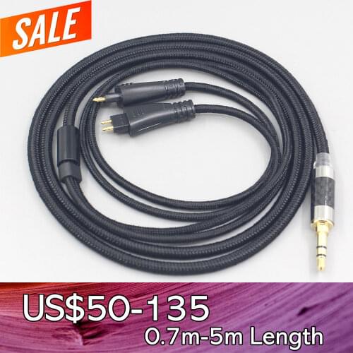 LN007518 2.5mm 4.4mm Super Soft Headphone Nylon OFC Cable For FOSTEX TH900 MKII MK2 TH-909 TR-X00 TH-600 Earphone headset