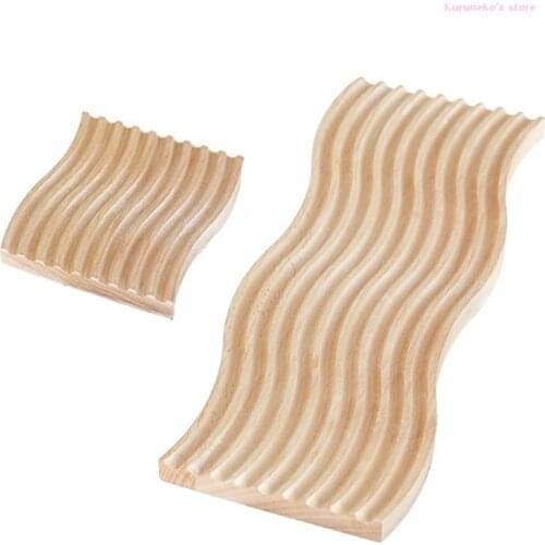 Water Corrugated Solid Wood Breadboard Water Ripple Bread Dessert Trays Cutting Chopping Board Creative Placement Plates HX6D
