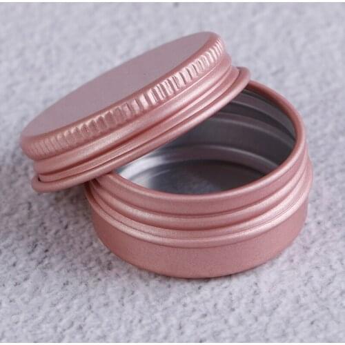 10ps Metal 10g Pink Empty Aluminum Pot Jars Eye Cream Hair Conditioner Tin Cosmetic Cosmetic Containers With Lid High Quality
